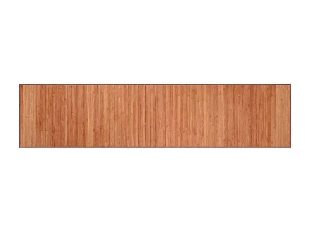 vidaXL Alfombra rectangular bambú marrón 70x300 cm
