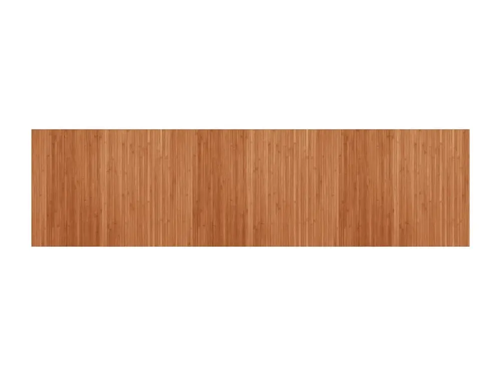 vidaXL Alfombra rectangular bambú marrón 80x300 cm
