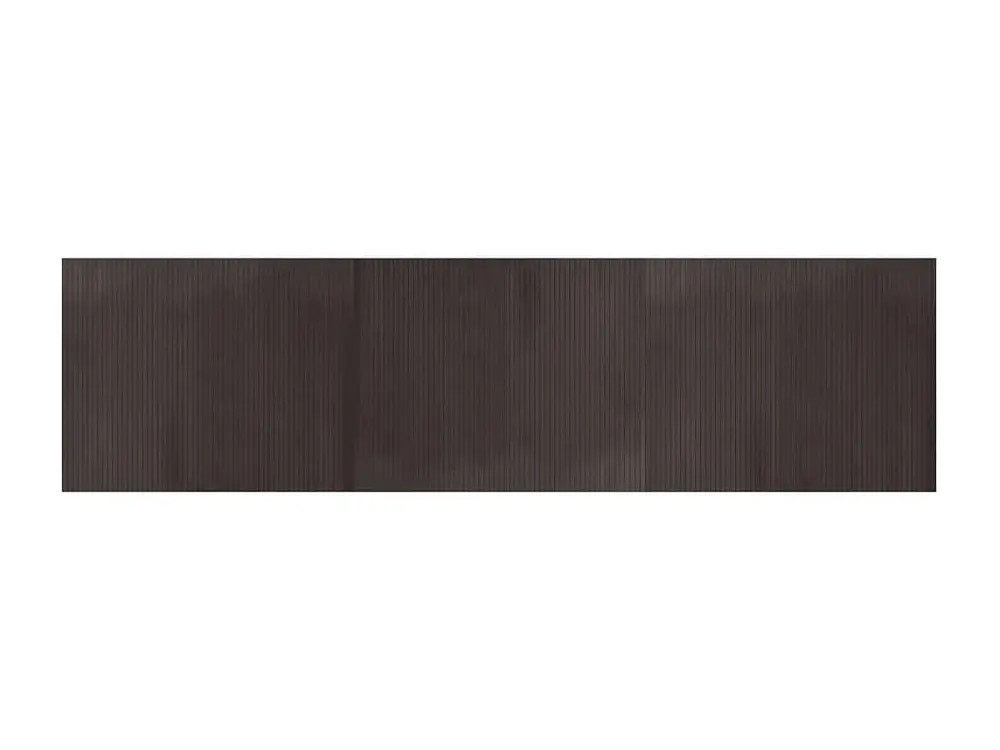 vidaXL Alfombra rectangular bambú marrón oscuro 80x300 cm