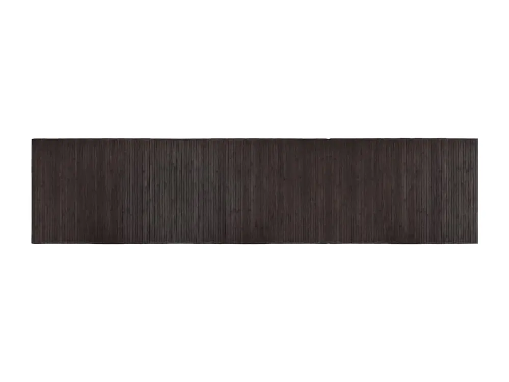 vidaXL Alfombra rectangular bambú marrón oscuro 70x300 cm