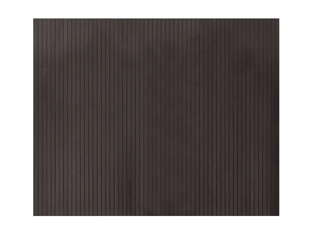 vidaXL Alfombra rectangular bambú marrón oscuro 80x100 cm