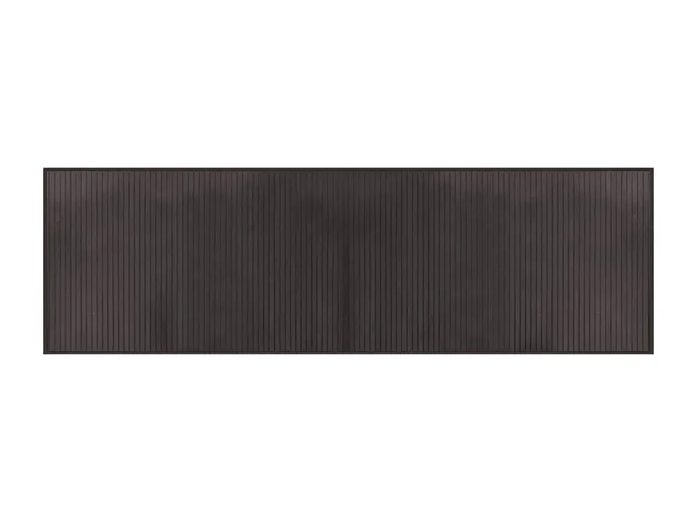vidaXL Alfombra rectangular bambú marrón oscuro 60x200 cm