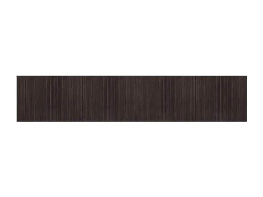 vidaXL Alfombra rectangular bambú marrón oscuro 80x400 cm