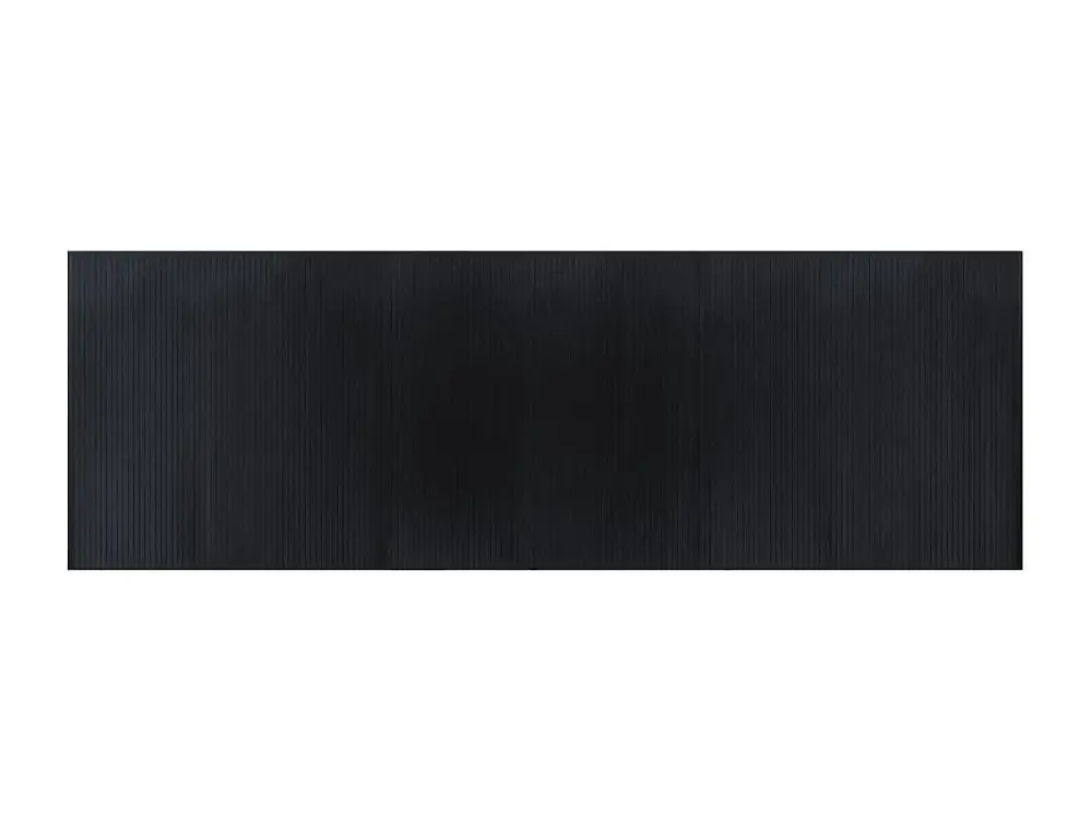 vidaXL Alfombra rectangular bambú negro 100x300 cm