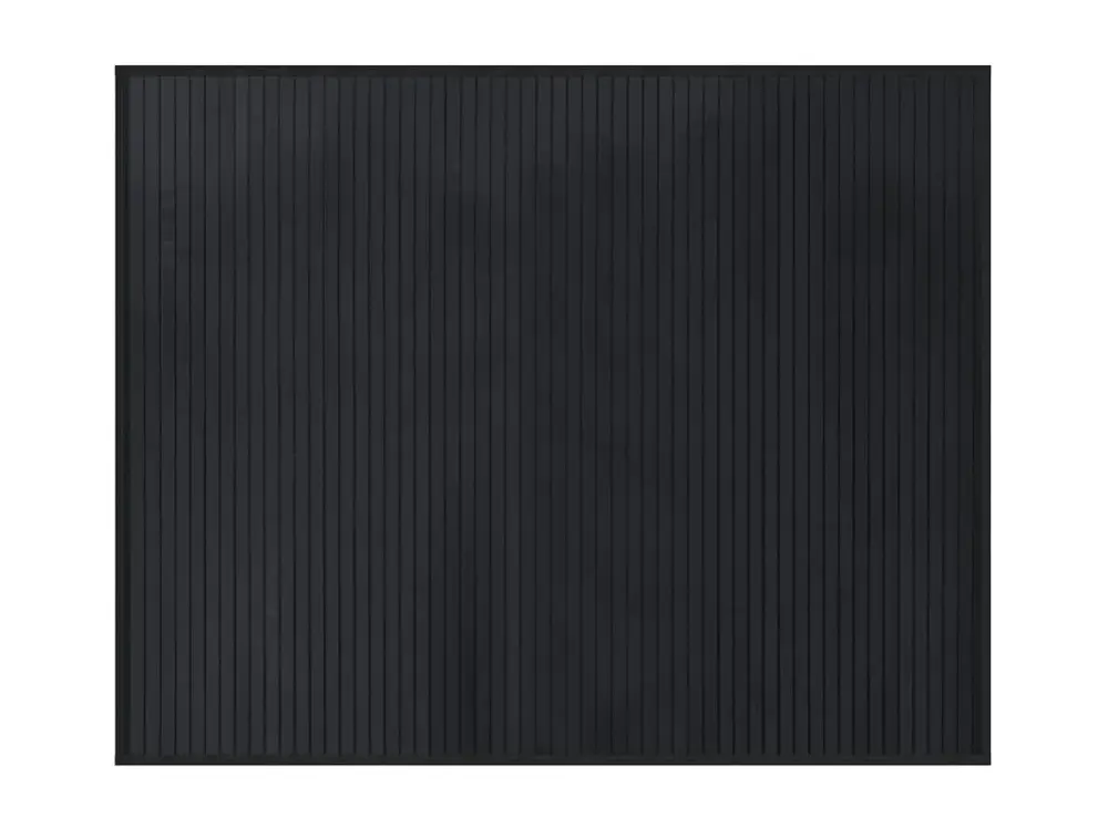 vidaXL Alfombra rectangular bambú negro 80x100 cm