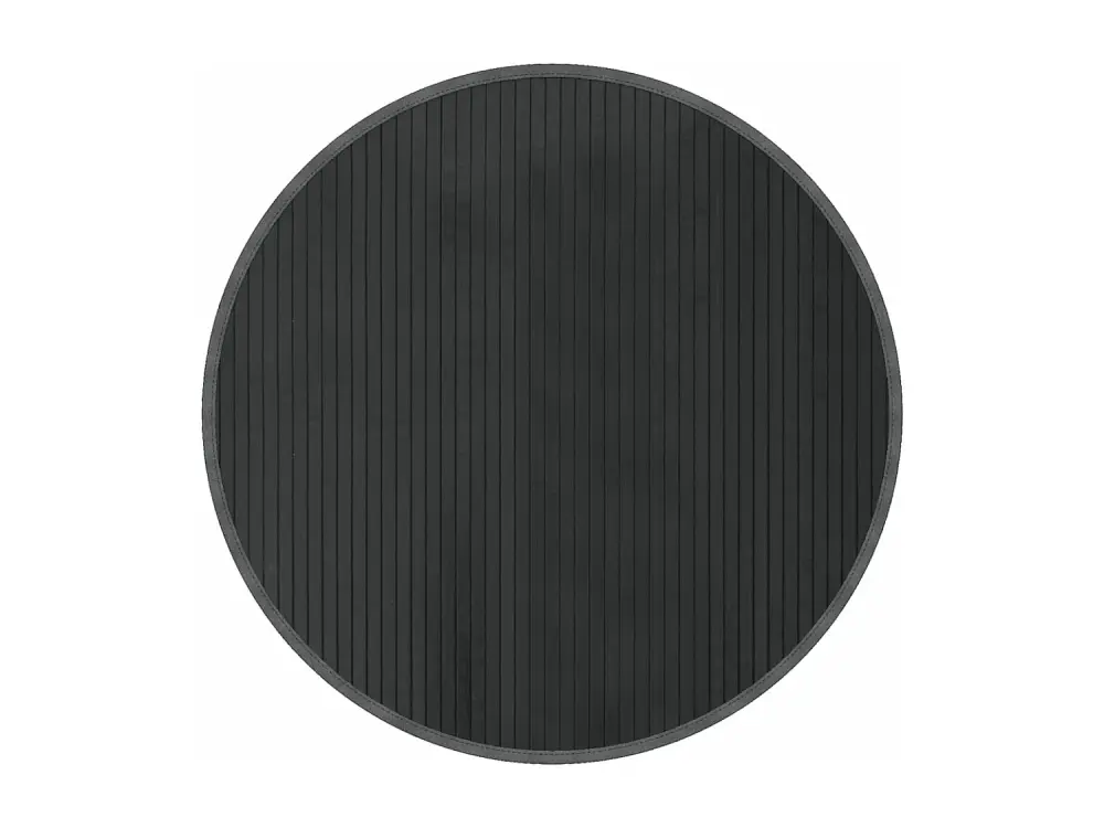 vidaXL Alfombra redonda bambú gris 80 cm