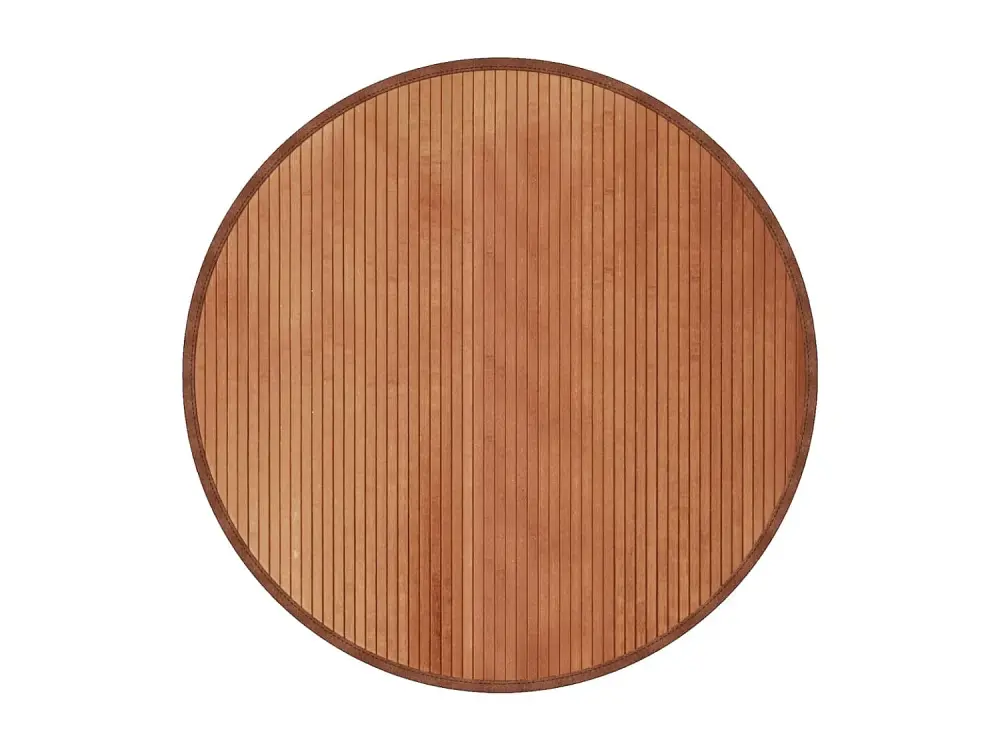 vidaXL Alfombra redonda bambú marrón 100 cm