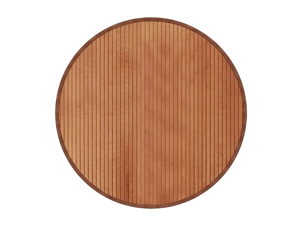 vidaXL Alfombra redonda bambú marrón 80 cm
