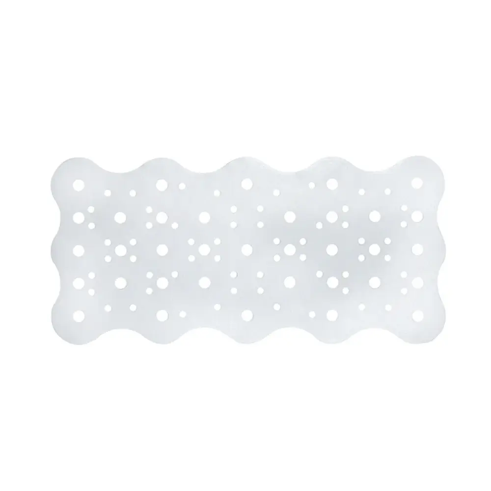 Premium Absorbente Alfombrilla antideslizante para ducha o bañera en PVC blanco cm 72x34