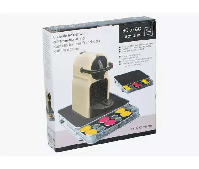 Porta cápsulas interoperable con con NESPRESSO y DOLCE GUSTO