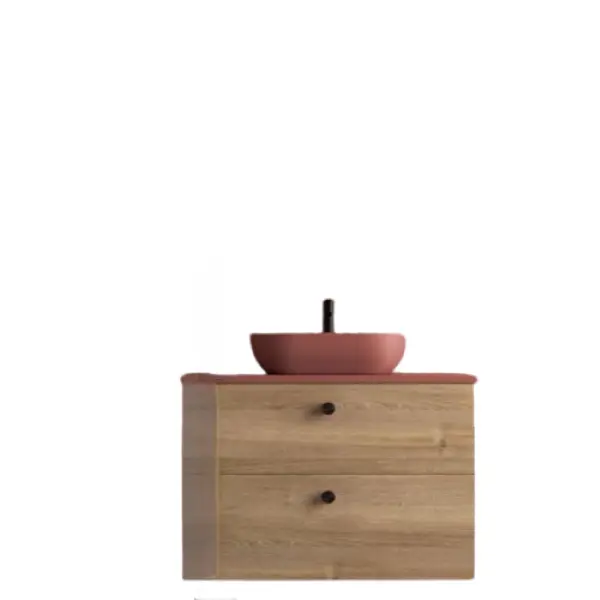 Banqueta de Baño Mueble baño 70 cm 2 cajones - encimera + 1 lavabo 30 - 120 cm 4 cajones