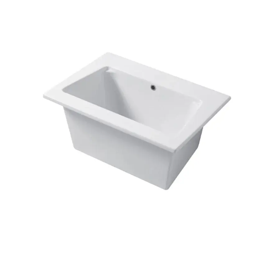Lavabo de interior para apoyo o empotrar en cerámica blanca resplandeciente 71x51cm Disegno-Ceramica con Ganchos para Toa...