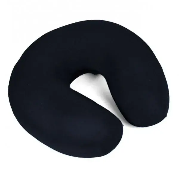 Almohada de viaje 30x27cm Negro Lavable Máquina