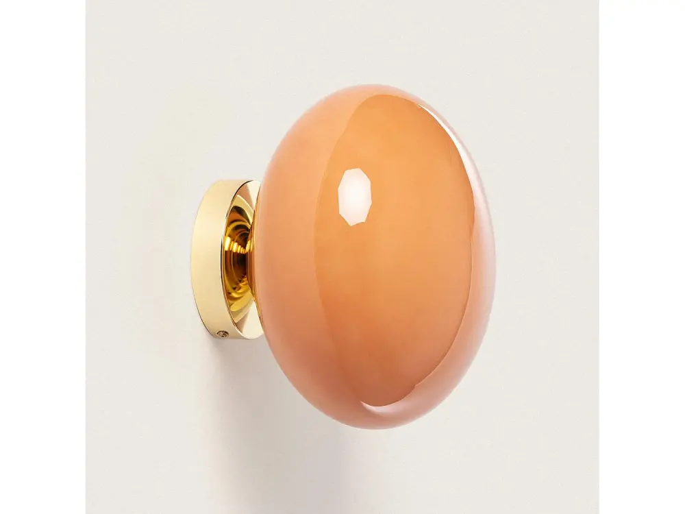 Aplique de Pared Cristal Kurta Naranja