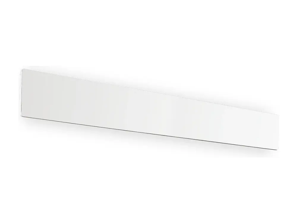 Aplique rectangular de aluminio blanco con luz LED