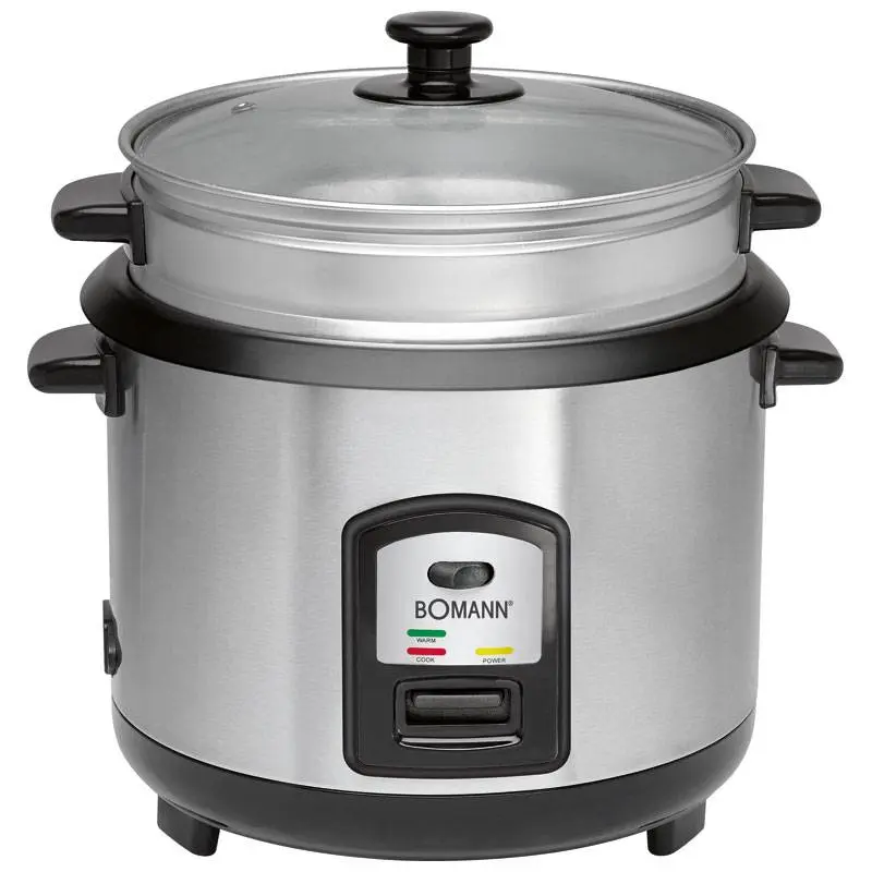 Acero Inoxidable Arrocera, cocedero de arroz, 3l, función coci bomann rk 2282 cb plata 700w