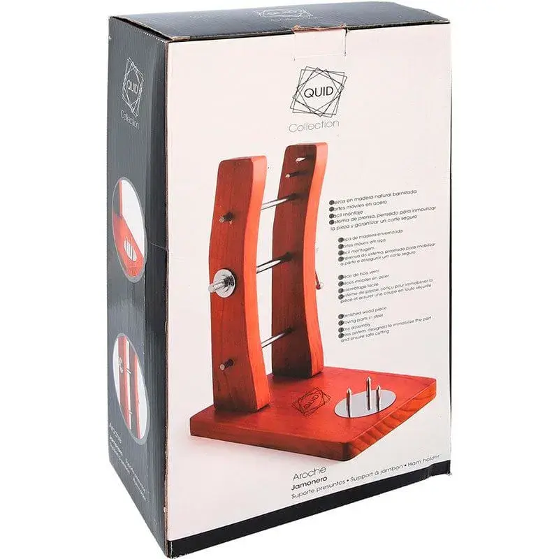 Jamonero Aroche Quid madera de pino 33x21x42 cm