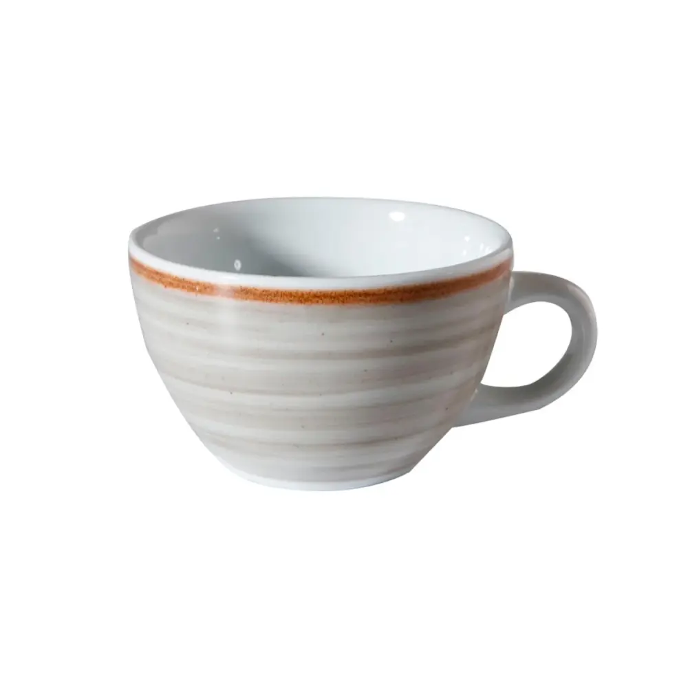 Taza de Café Porcelana 110ml Artesano Gris Corona