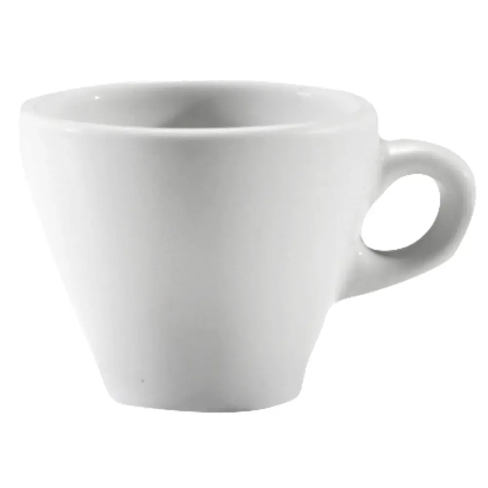 Taza de Porcelana Blanca Corona 85ml