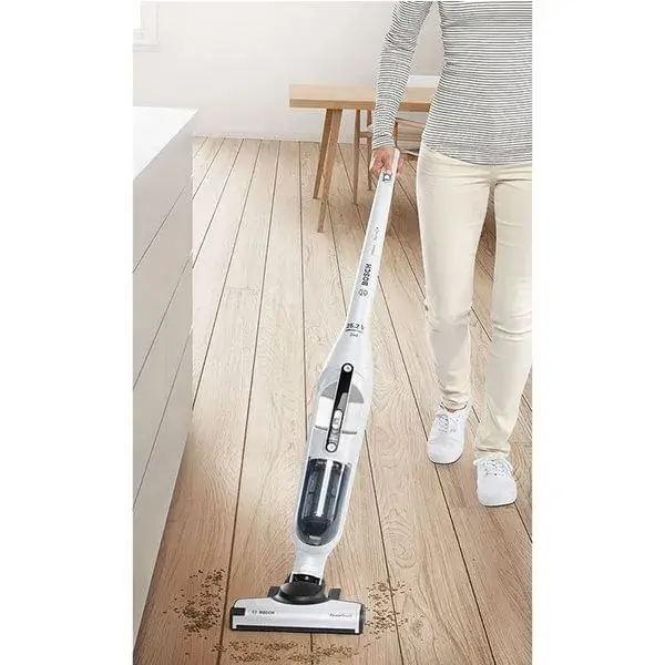 Aspirador Escoba Bosch BBH32551 Recargable metálico/blanco para Todo Tipo de Suelos