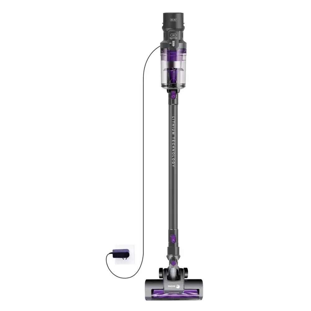 Aspirador vertical Fagor Ares FG2721 2 en 1 220W 600ml negro/morado - para Todo Tipo de Suelos
