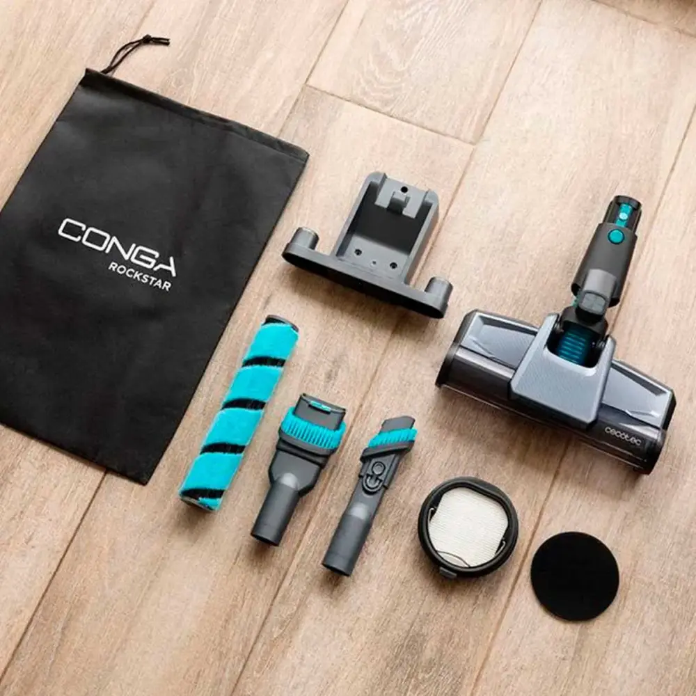 Aspiradora de Barril Aspirador vertical Cecotec Conga Rockstar 2500 X-Treme 680W 230aW gris/azul