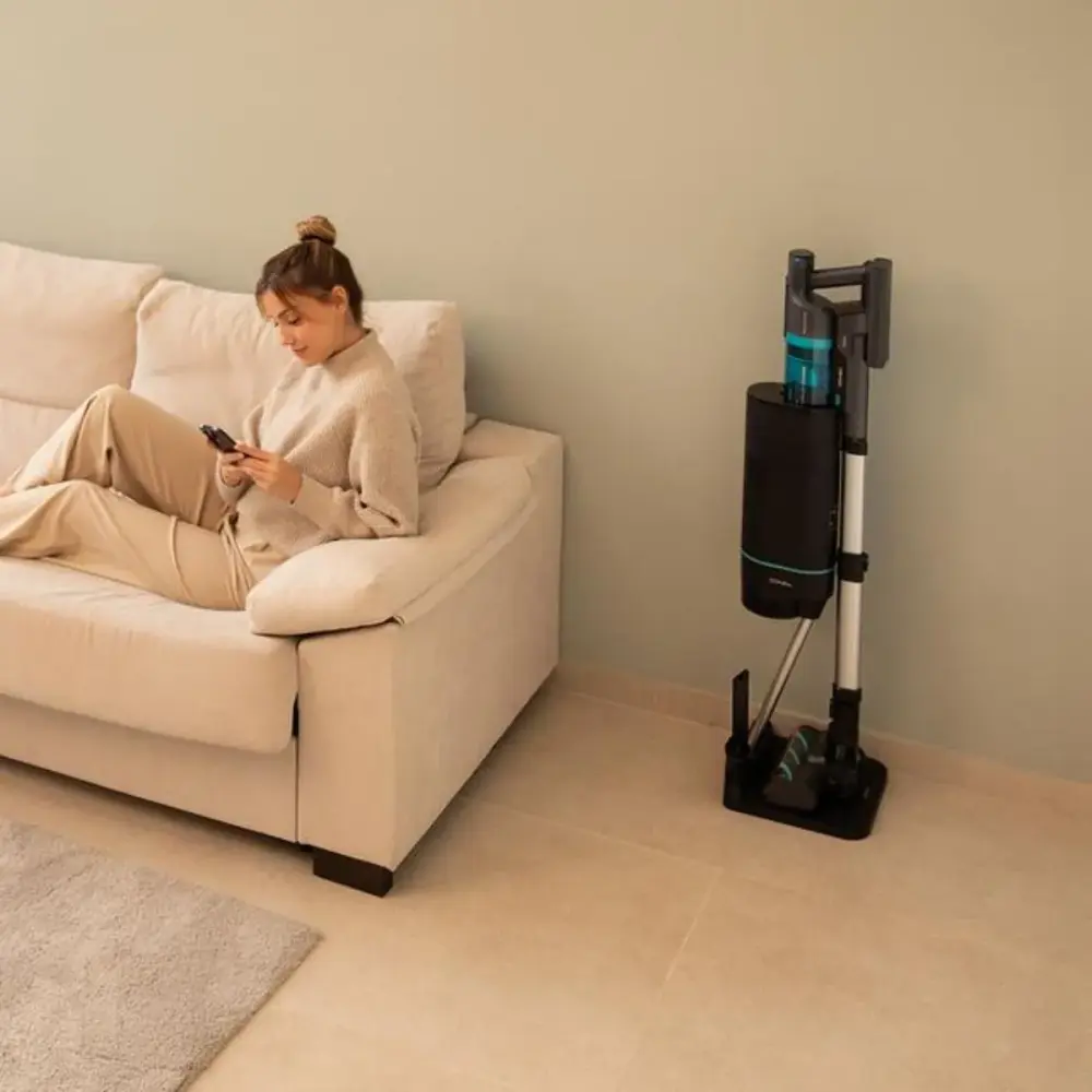 Aspiradora con Cable Aspirador vertical Cecotec Conga Rockstar 10000 Nebula Station 3 en 1 450W 30 kPa negro