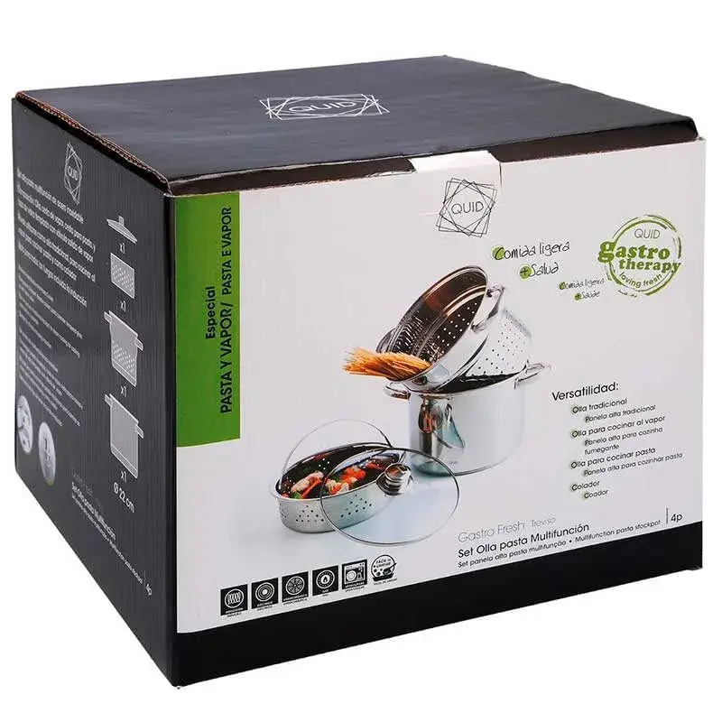 Baterí de cocina 4 piezas Gastro Fresco Quid acero inoxidable Ø22 cm