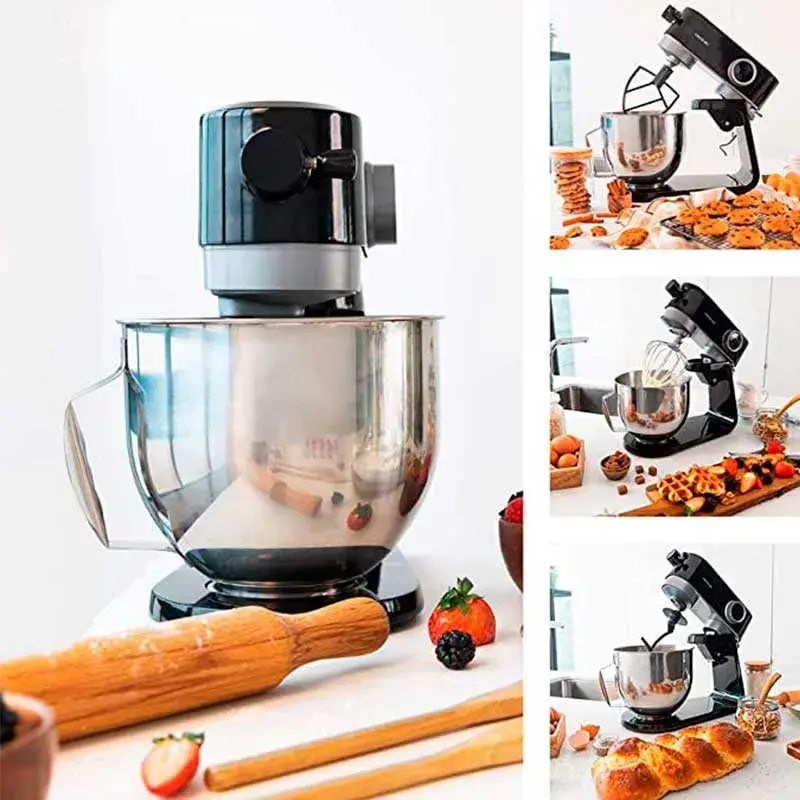 Batidora amasadora Cecotec Twist&Fusion 4000 Luxury Ónix 800W 5,2L negro