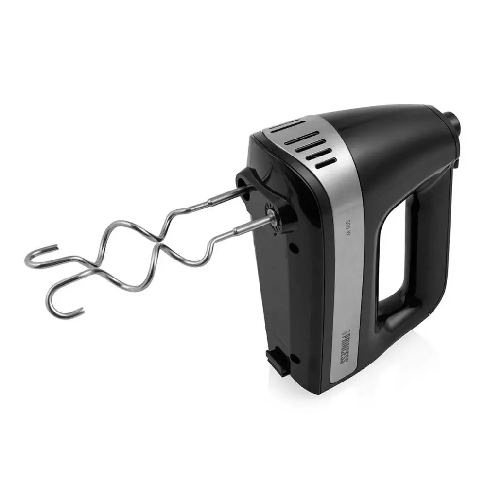 Batidora amasadora Princess 222206 500W con accesorios negro