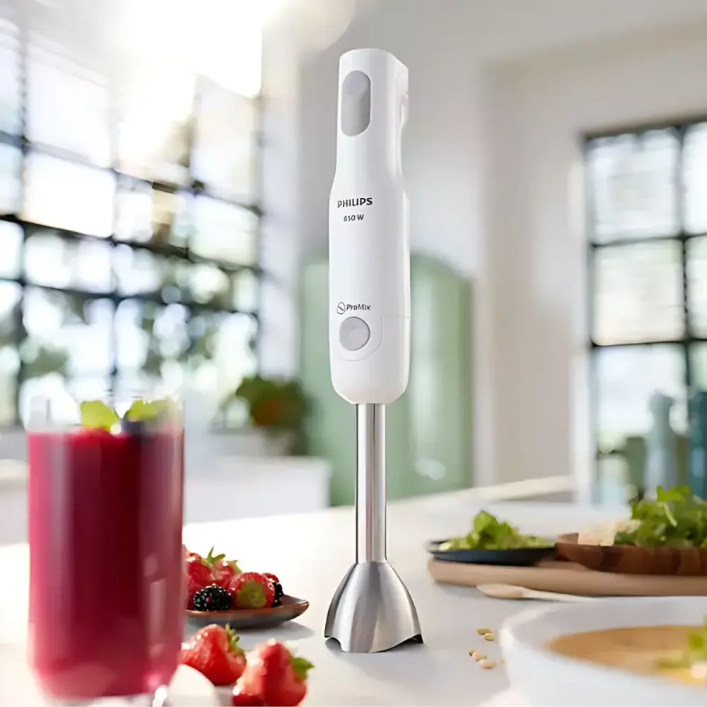 Batidora de mano Philips HR2534/00 650W con vaso medidor blanco