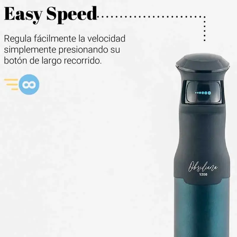 Batidora de mano Twisty Plus Universal ñil 1200W con jarra+espátula negro/inox