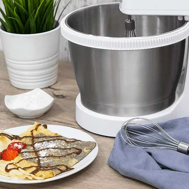 Batidora/amasadora Cecotec PowerTwist 500 De acero 500W 5 varillas 3,5L inox/blanco