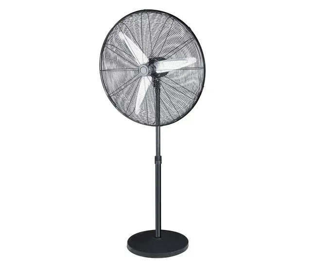 ventilador de pie metálico color negro serie alarcon 80cm