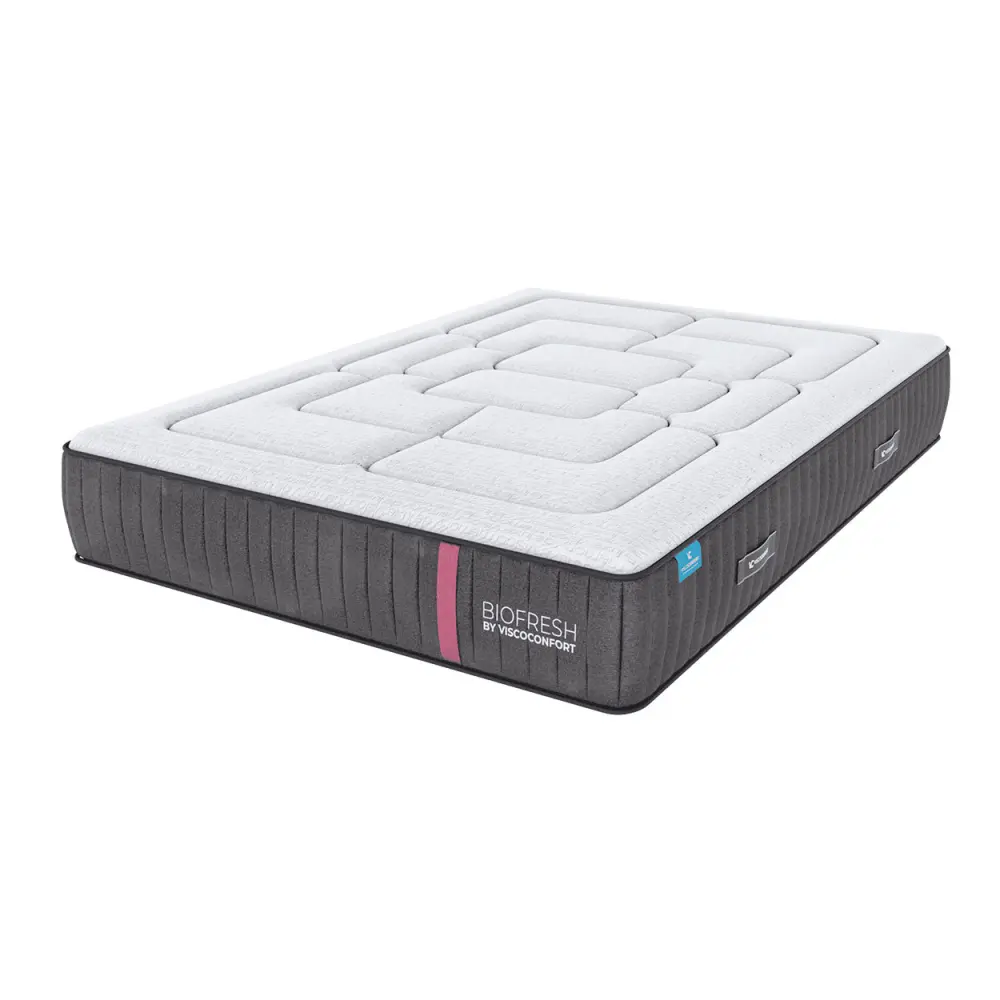 Colchón viscoelástico biofresh titanio 80x200 altura 29cm 5cm visco