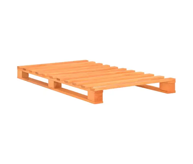 Estructura de cama de palés madera maciza pino marrón 100x200cm para Almacenamiento Óptimo
