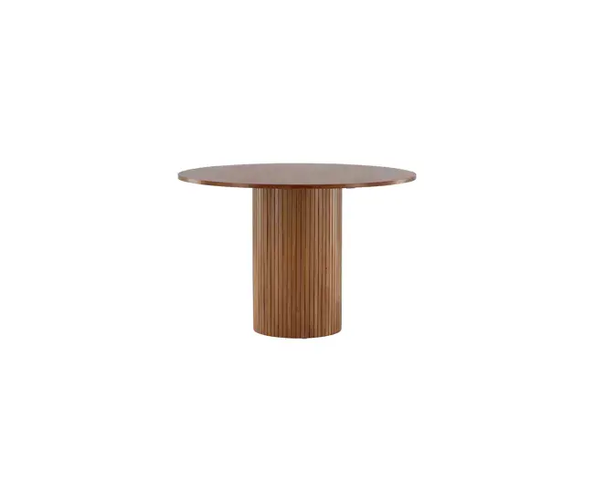 Mesa de Noche Mesa De Comedor BIANCA DT110 110x110x75 Marrón