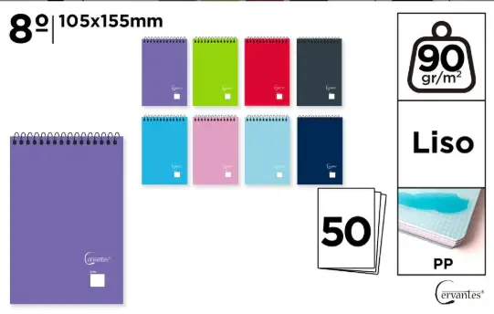 BLOCK 50Hojas **(1UD)** **(COLOR ALEATORIO)**