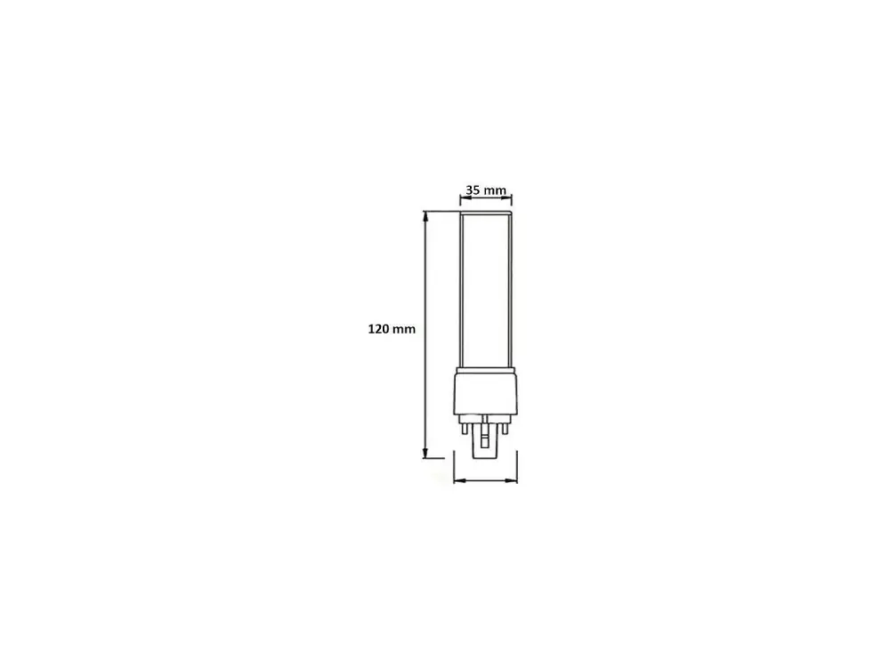 Bombilla LED G24 7W 700 lm Blanco Frío 5000K
