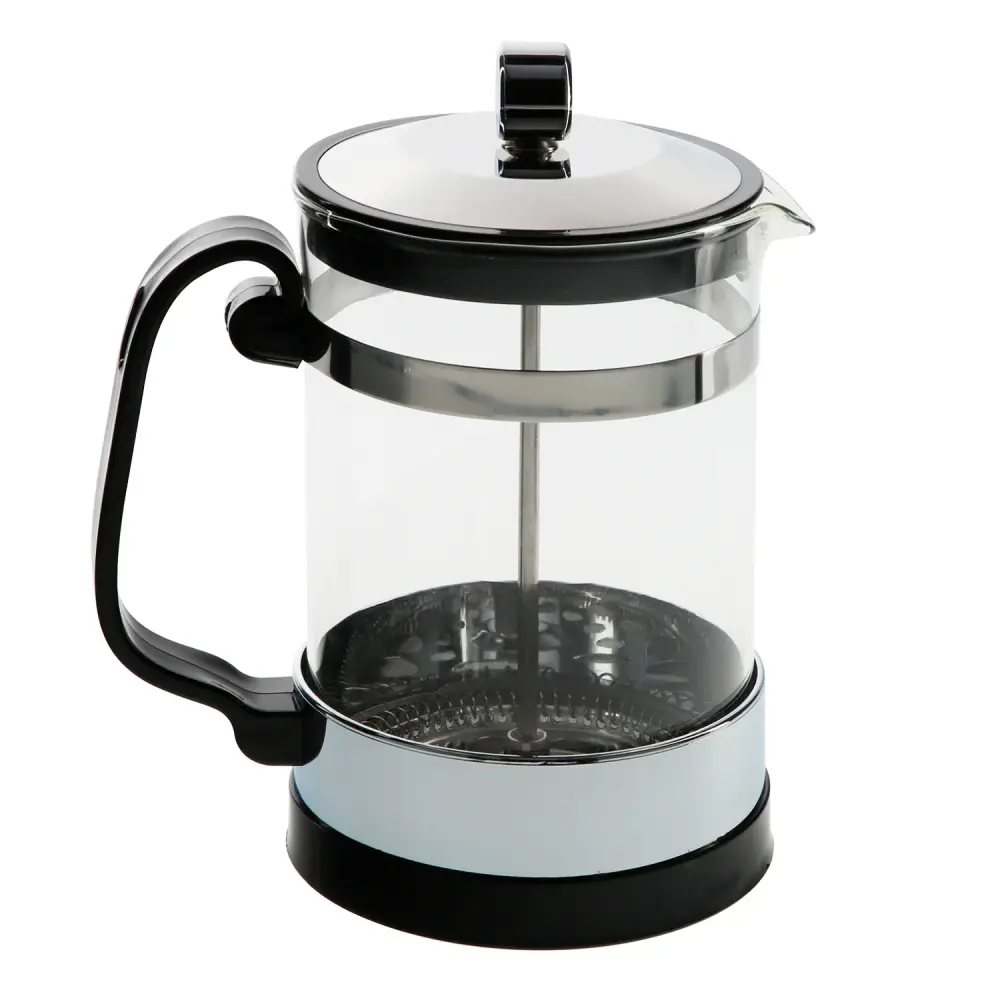 Cafetera Francesa De Cristal Y Acero Inoxidable, Con Embolo, Capacidad De 800 ml
