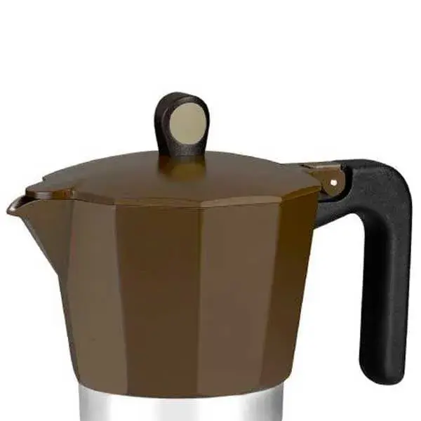 Cafetera Monix Induction Cream M671009 9 Tazas Aluminio