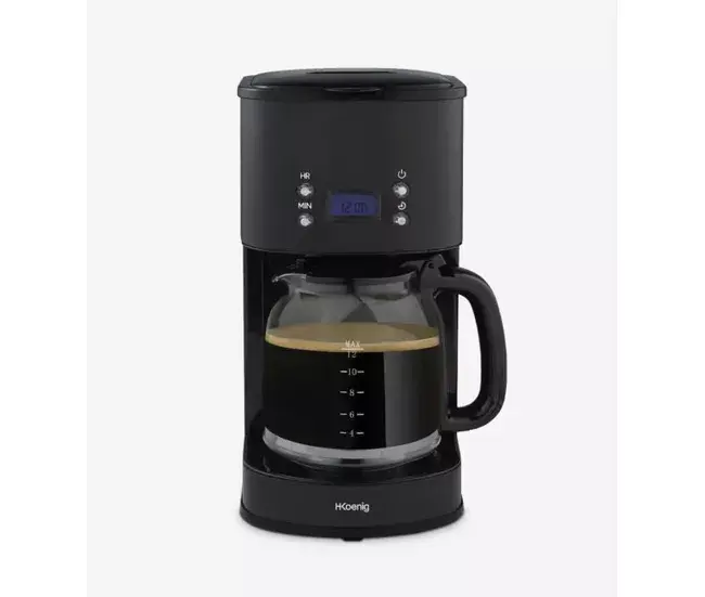 Lechero de Acero Cafetera de Goteo Hkoenig Negro 1000 W
