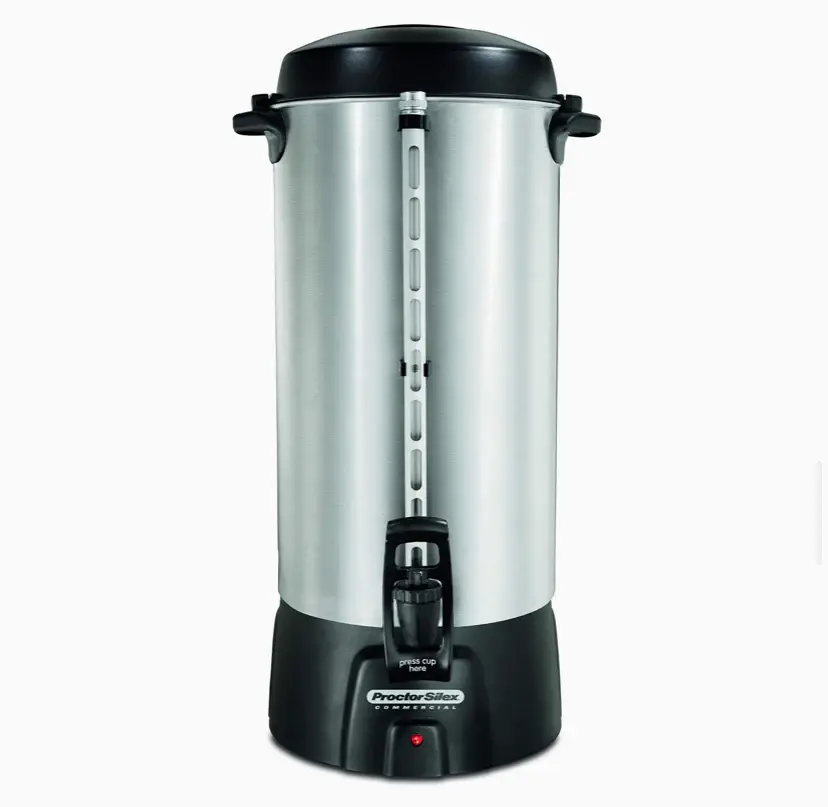 Lechero de Acero Cafetera proctor silex 100 tazas #10535.