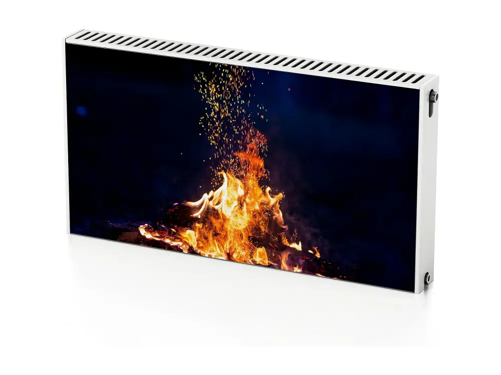 Alfombrilla magnética para radiador - Chimenea Chimenea 110 x 60 cm, Imán para radiador