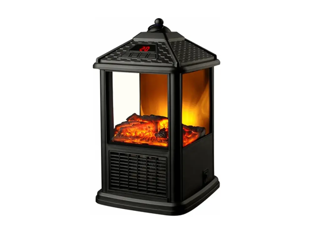 Farolillo eléctrico 1000 W en acero negro