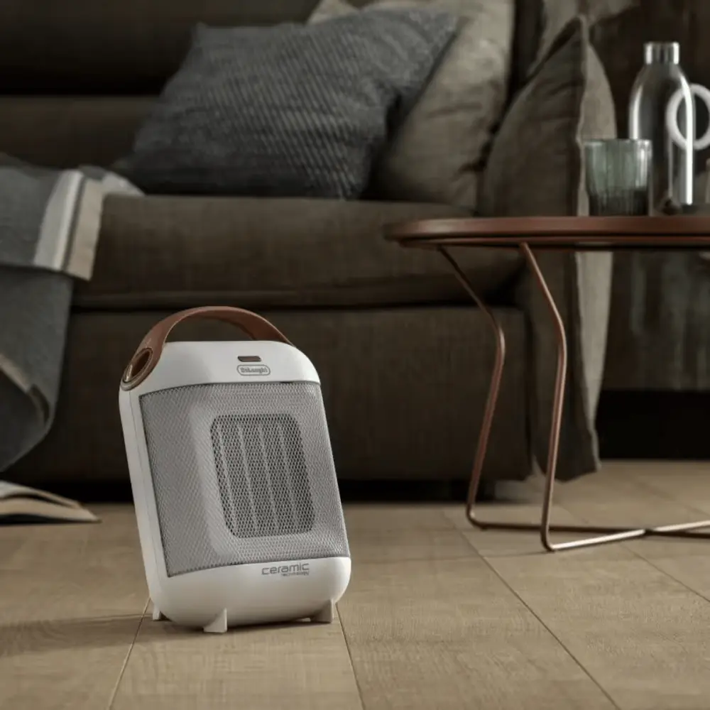 Calefactor Cerámico Calefactor cerámico De’Longhi HFX30C18.IW 1800W autorregulable blanco