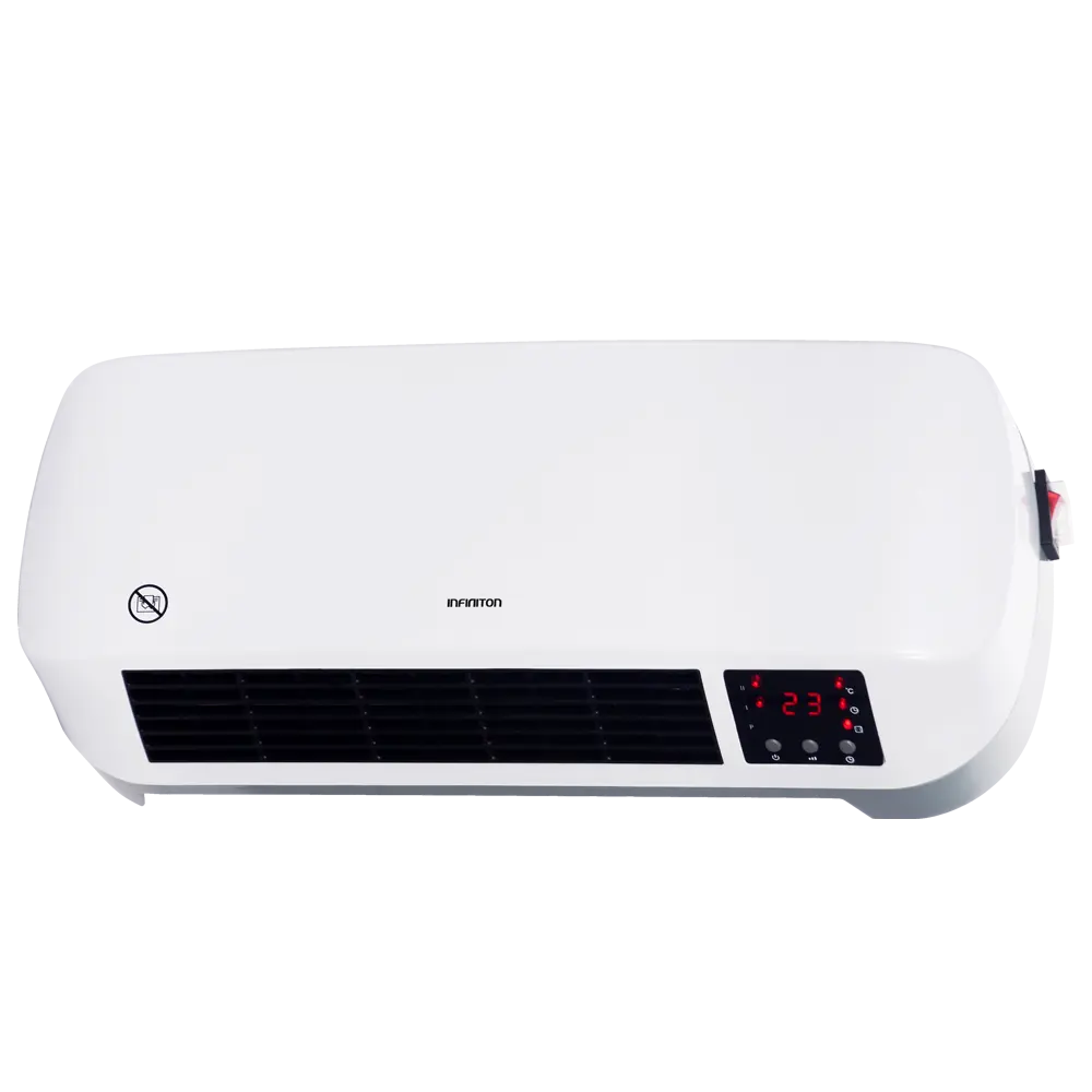 Calefactor cerámico de pared Infiniton HCW-4505,2kw,display,mando,temp con Certificación CE