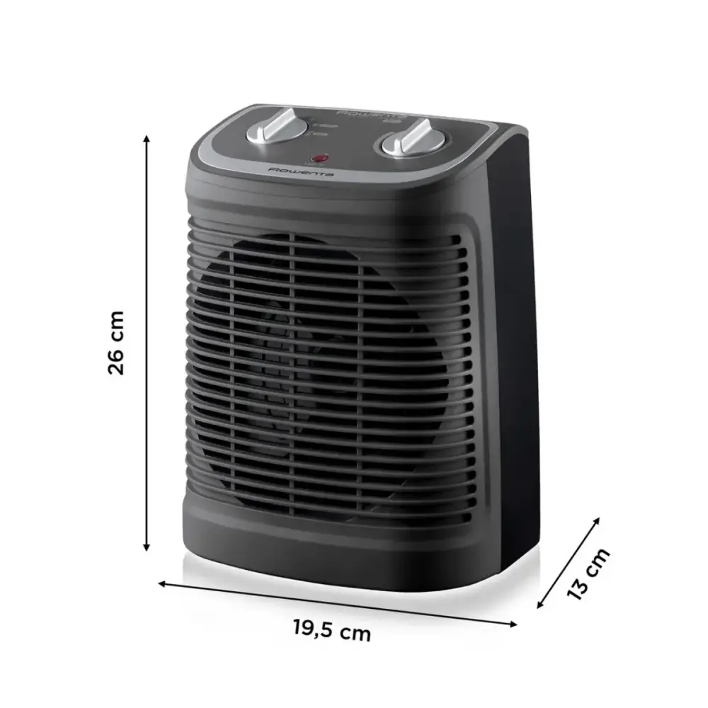 Calefactor Rowenta SO2330F2 2400W 2 potencias negro para Espacios Pequeños
