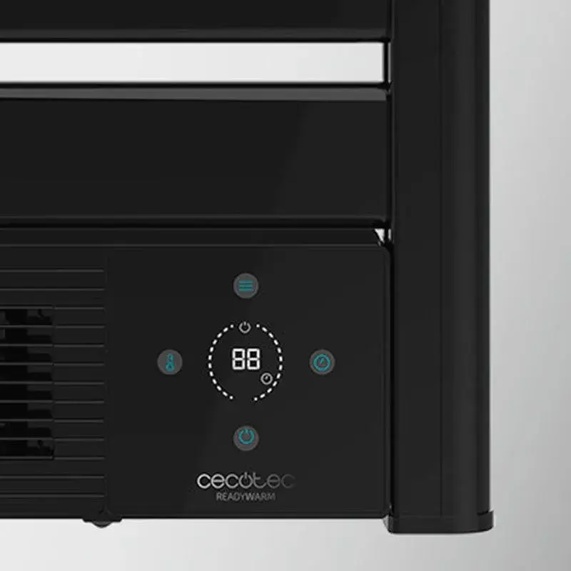 Toallero eléctrico con calefactor cerámico Ready Abrigado 9790 Ceramic Towel Cecotec 2000W negro