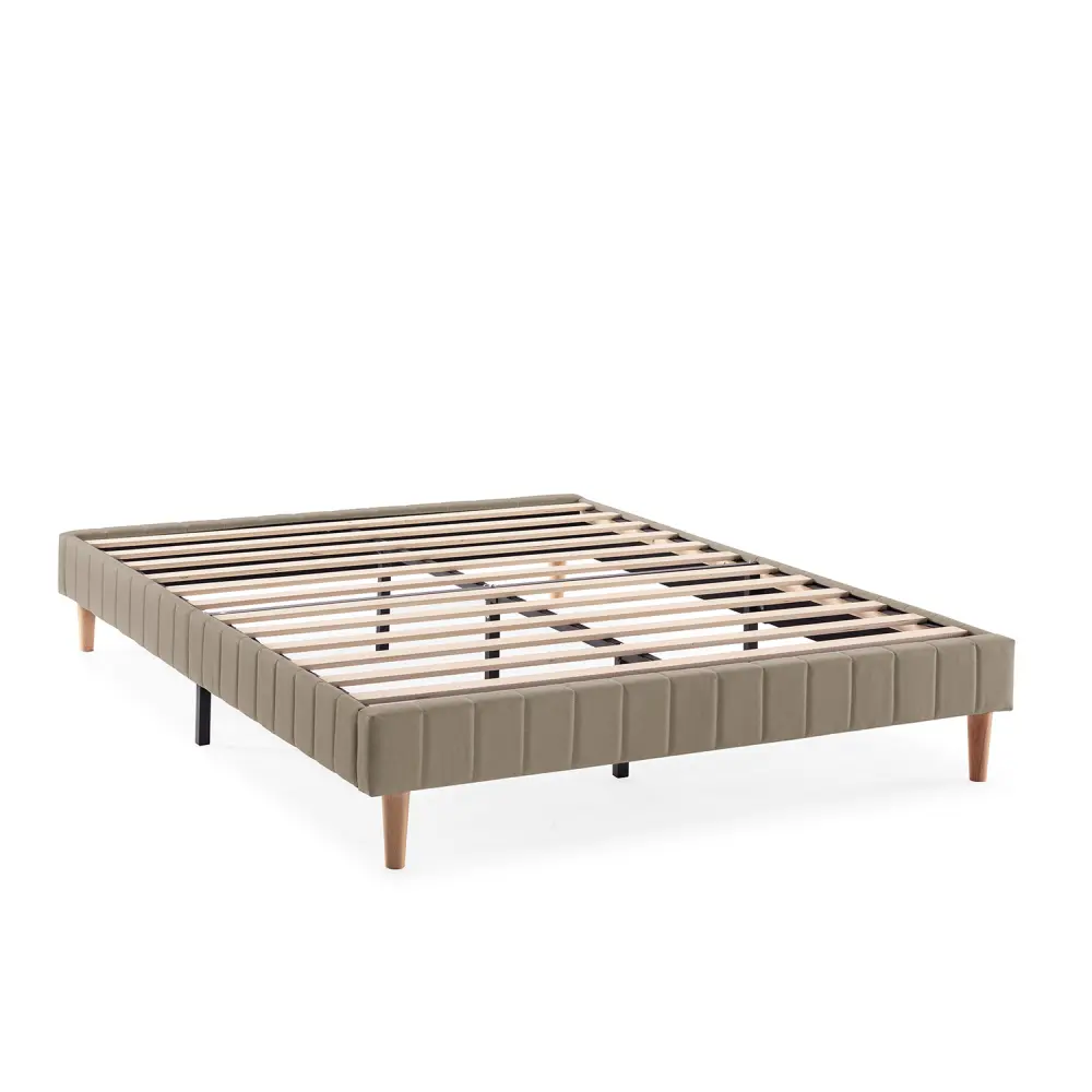 Base tapizada eris 160x200 cm color hueso